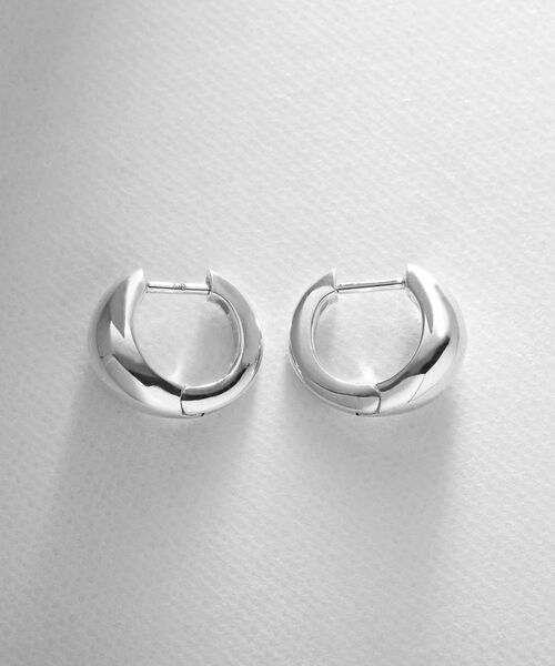 COCOSHNIK ONKITSCH / ココシュニックオンキッチュ ピアス・イヤリング | シルバー ハギーフープ マーキスピアス | 詳細3