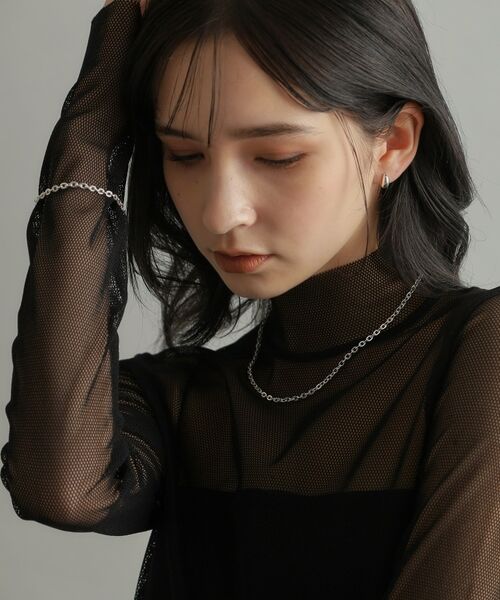 COCOSHNIK ONKITSCH / ココシュニックオンキッチュ ピアス・イヤリング | シルバー ハギーフープ マーキスピアス | 詳細6