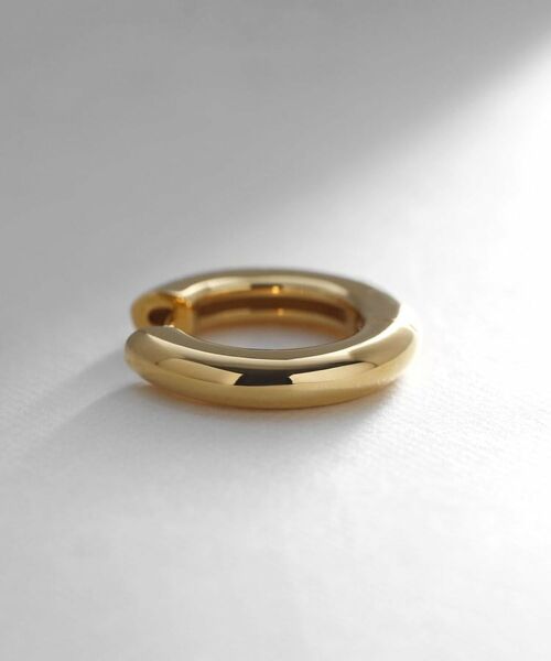 COCOSHNIK ONKITSCH / ココシュニックオンキッチュ ピアス・イヤリング | シルバー ハギーフープ ラウンドピアス GP | 詳細2