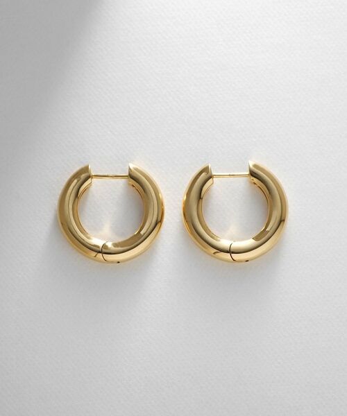 COCOSHNIK ONKITSCH / ココシュニックオンキッチュ ピアス・イヤリング | シルバー ハギーフープ ラウンドピアス GP | 詳細3