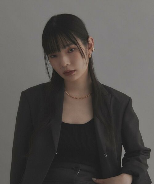 COCOSHNIK ONKITSCH / ココシュニックオンキッチュ ピアス・イヤリング | シルバー ハギーフープ ラウンドピアス GP | 詳細5