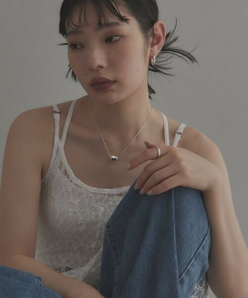 COCOSHNIK ONKITSCH / ココシュニックオンキッチュ ピアス・イヤリング | シルバー ハギーフープ ラウンドピアス | 詳細5