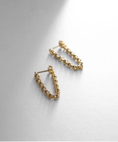 COCOSHNIK ONKITSCH / ココシュニックオンキッチュ ピアス・イヤリング | シルバー ドームチェーン フープピアス GP