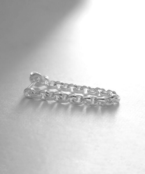 COCOSHNIK ONKITSCH / ココシュニックオンキッチュ ピアス・イヤリング | シルバー ドームチェーン フープピアス | 詳細2