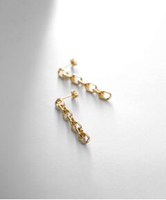 COCOSHNIK ONKITSCH / ココシュニックオンキッチュ ピアス・イヤリング | シルバー ドームチェーン ストレートピアス GP