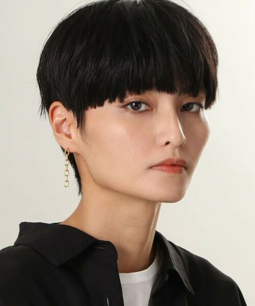 COCOSHNIK ONKITSCH / ココシュニックオンキッチュ ピアス・イヤリング | シルバー ドームチェーン ストレートピアス GP | 詳細6