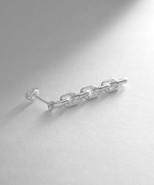 COCOSHNIK ONKITSCH / ココシュニックオンキッチュ ピアス・イヤリング | シルバー ドームチェーン ストレートピアス | 詳細2