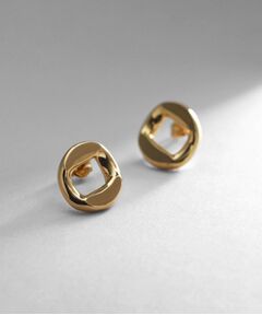 COCOSHNIK ONKITSCH / ココシュニックオンキッチュ ピアス・イヤリング | シルバー カーブチェーンモチーフ シングルピアス GP