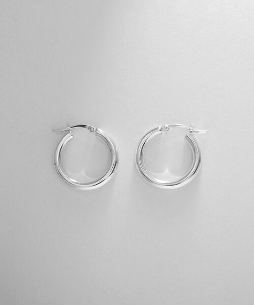 COCOSHNIK ONKITSCH / ココシュニックオンキッチュ ピアス・イヤリング | シルバー ホロウ フープピアスＳ | 詳細3