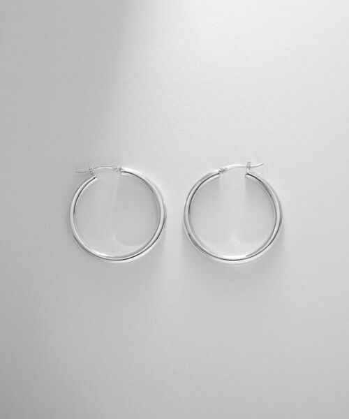 COCOSHNIK ONKITSCH / ココシュニックオンキッチュ ピアス・イヤリング | シルバー ホロウ フープピアスM | 詳細3