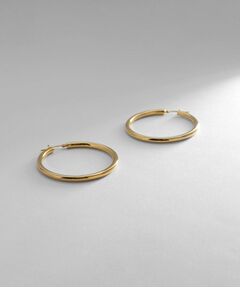 COCOSHNIK ONKITSCH / ココシュニックオンキッチュ ピアス・イヤリング | シルバー ホロウ フープピアスL GP