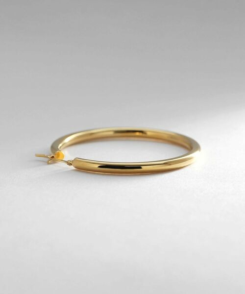 COCOSHNIK ONKITSCH / ココシュニックオンキッチュ ピアス・イヤリング | シルバー ホロウ フープピアスL GP | 詳細2