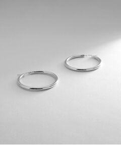 COCOSHNIK ONKITSCH / ココシュニックオンキッチュ ピアス・イヤリング | シルバー ホロウ フープピアスL