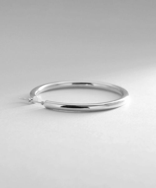 COCOSHNIK ONKITSCH / ココシュニックオンキッチュ ピアス・イヤリング | シルバー ホロウ フープピアスL | 詳細2