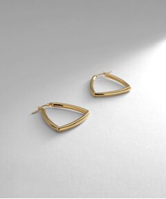 COCOSHNIK ONKITSCH / ココシュニックオンキッチュ ピアス・イヤリング | シルバー ホロウ フープトライアングルピアス GP