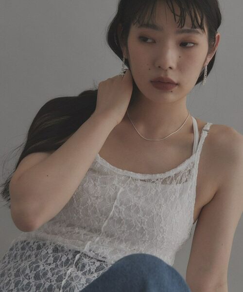 COCOSHNIK ONKITSCH / ココシュニックオンキッチュ ピアス・イヤリング | シルバー コンビネーションチェーン ニュアンスボールピアス | 詳細5