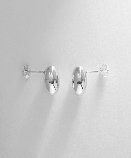 COCOSHNIK ONKITSCH / ココシュニックオンキッチュ ピアス・イヤリング | シルバー オーバルモチーフ スタッドピアス | 詳細3