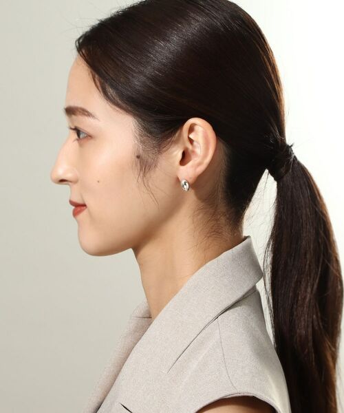 COCOSHNIK ONKITSCH / ココシュニックオンキッチュ ピアス・イヤリング | シルバー オーバルモチーフ スタッドピアス | 詳細9