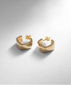 COCOSHNIK ONKITSCH / ココシュニックオンキッチュ ピアス・イヤリング | シルバー ツイストスクエア ピアス GP