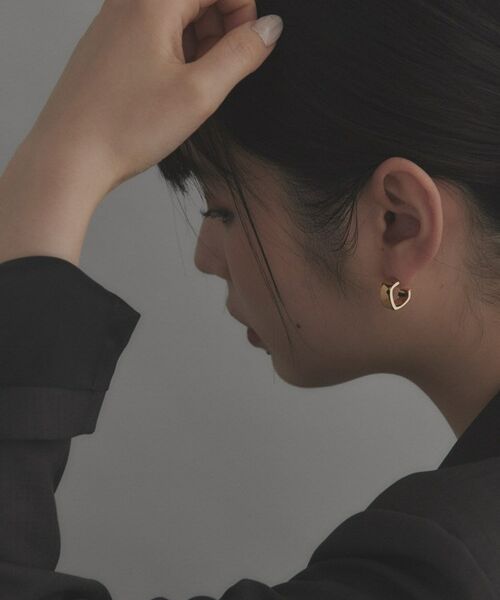 COCOSHNIK ONKITSCH / ココシュニックオンキッチュ ピアス・イヤリング | シルバー ツイストスクエア ピアス GP | 詳細8