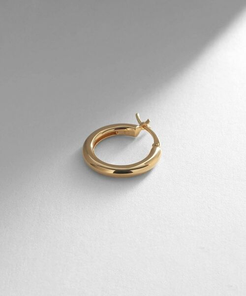 COCOSHNIK ONKITSCH / ココシュニックオンキッチュ ピアス・イヤリング | シルバー フープピアス チェーンチャーム GP | 詳細4