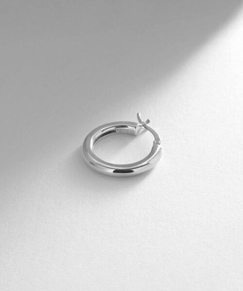 COCOSHNIK ONKITSCH / ココシュニックオンキッチュ ピアス・イヤリング | シルバー フープピアス チェーンチャーム | 詳細4