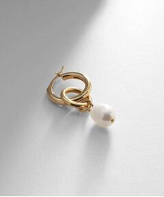 COCOSHNIK ONKITSCH / ココシュニックオンキッチュ ピアス・イヤリング | シルバー フープピアス パールチャーム GP