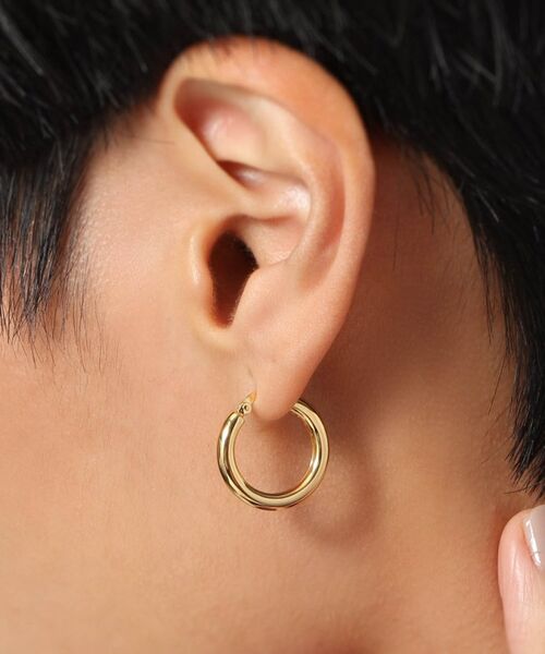 COCOSHNIK ONKITSCH / ココシュニックオンキッチュ ピアス・イヤリング | シルバー フープピアス パールチャーム GP | 詳細12