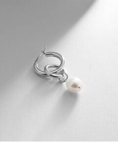 COCOSHNIK ONKITSCH / ココシュニックオンキッチュ ピアス・イヤリング | シルバー フープピアス パールチャーム
