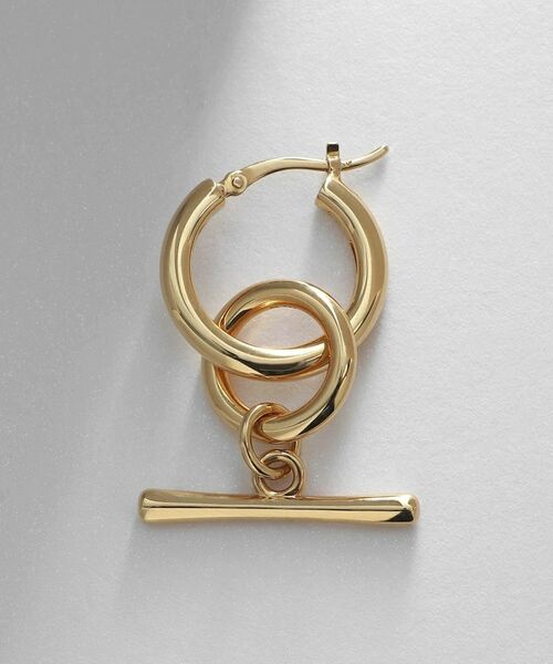 COCOSHNIK ONKITSCH / ココシュニックオンキッチュ ピアス・イヤリング | シルバー フープピアス トグルチャーム GP | 詳細4