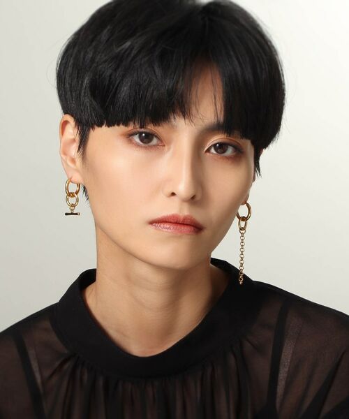 COCOSHNIK ONKITSCH / ココシュニックオンキッチュ ピアス・イヤリング | シルバー フープピアス トグルチャーム GP | 詳細7