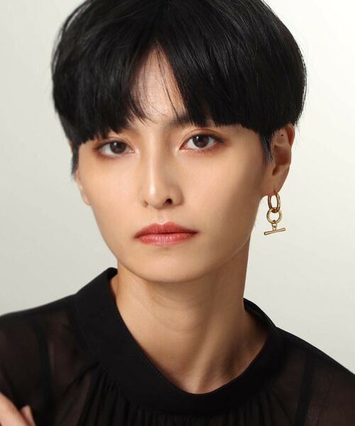 COCOSHNIK ONKITSCH / ココシュニックオンキッチュ ピアス・イヤリング | シルバー フープピアス トグルチャーム GP | 詳細8