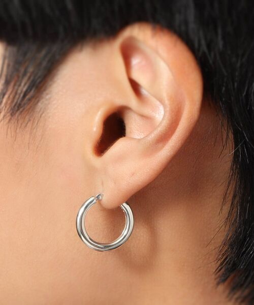 COCOSHNIK ONKITSCH / ココシュニックオンキッチュ ピアス・イヤリング | シルバー フープピアス トグルチャーム | 詳細12