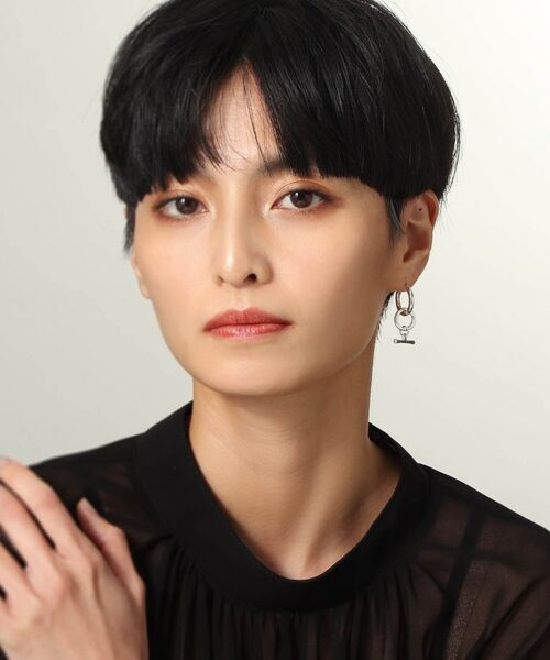 COCOSHNIK ONKITSCH / ココシュニックオンキッチュ ピアス・イヤリング | シルバー フープピアス トグルチャーム | 詳細8