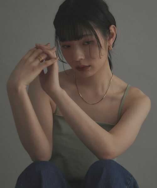 COCOSHNIK ONKITSCH / ココシュニックオンキッチュ ピアス・イヤリング | シルバー ニッティングモチーフ フープピアス GP | 詳細8