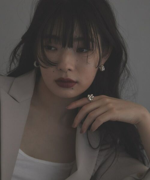 COCOSHNIK ONKITSCH / ココシュニックオンキッチュ ピアス・イヤリング | シルバー ニッティングモチーフ フープピアス | 詳細6