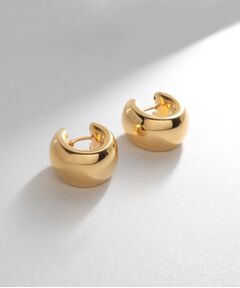 COCOSHNIK ONKITSCH / ココシュニックオンキッチュ ピアス・イヤリング | シルバー ホロウフープ ワイドピアス GP