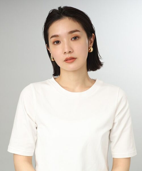 COCOSHNIK ONKITSCH / ココシュニックオンキッチュ ピアス・イヤリング | シルバー ホロウフープ ワイドピアス GP | 詳細7