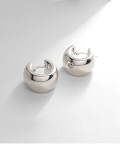 COCOSHNIK ONKITSCH / ココシュニックオンキッチュ ピアス・イヤリング | シルバー ホロウフープ ワイドピアス