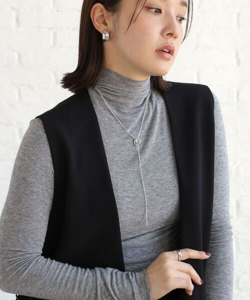 COCOSHNIK ONKITSCH / ココシュニックオンキッチュ ピアス・イヤリング | シルバー ホロウフープ ワイドピアス | 詳細9