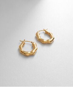 COCOSHNIK ONKITSCH / ココシュニックオンキッチュ ピアス・イヤリング | シルバー ニュアンスピアス オーバルフープ GP