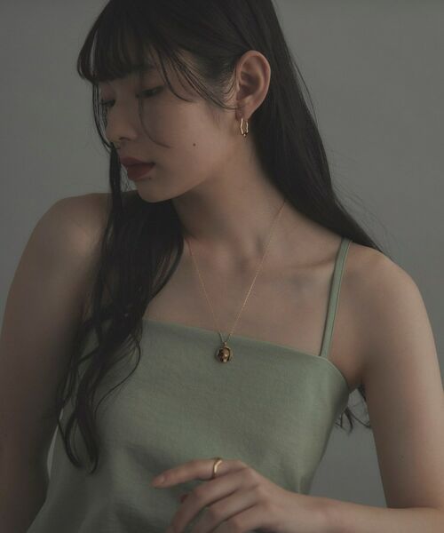 COCOSHNIK ONKITSCH / ココシュニックオンキッチュ ピアス・イヤリング | シルバー ニュアンスピアス オーバルフープ GP | 詳細6