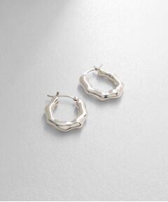 COCOSHNIK ONKITSCH / ココシュニックオンキッチュ ピアス・イヤリング | シルバー ニュアンスピアス オーバルフープ