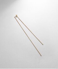 COCOSHNIK ONKITSCH / ココシュニックオンキッチュ ピアス・イヤリング | シルバー チェーンピアスベネチアン ロングフロントバック（片耳用） GP