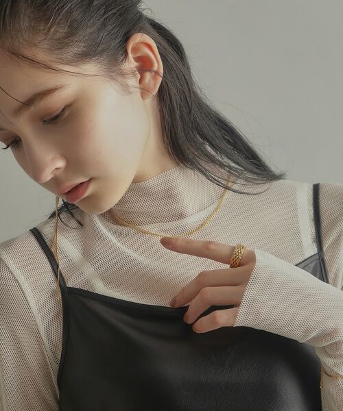 COCOSHNIK ONKITSCH / ココシュニックオンキッチュ ピアス・イヤリング | シルバー チェーンピアスベネチアン ロングフロントバック（片耳用） GP | 詳細13