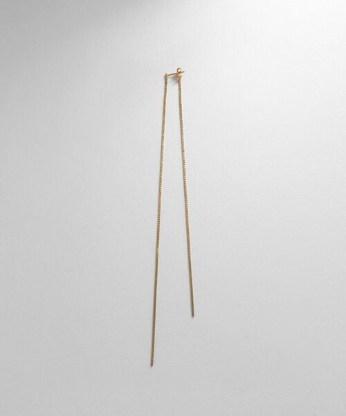 COCOSHNIK ONKITSCH / ココシュニックオンキッチュ ピアス・イヤリング | シルバー チェーンピアスベネチアン ロングフロントバック（片耳用） GP | 詳細3