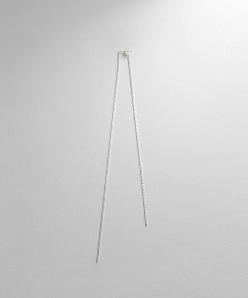 COCOSHNIK ONKITSCH / ココシュニックオンキッチュ ピアス・イヤリング | シルバー チェーンピアスベネチアン ロングフロントバック（片耳用） | 詳細3