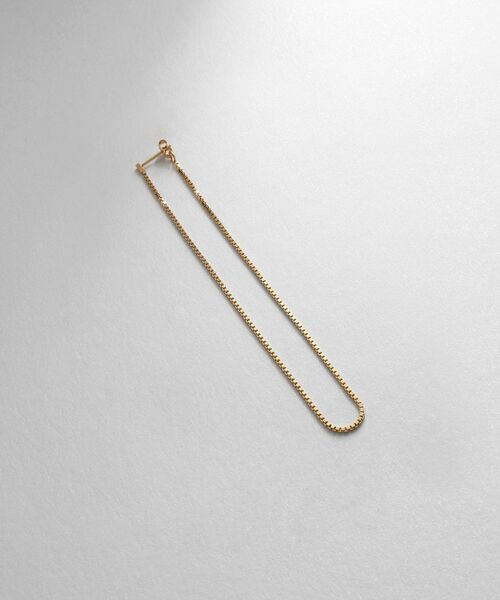 COCOSHNIK ONKITSCH / ココシュニックオンキッチュ ピアス・イヤリング | シルバー チェーンピアスベネチアン ロングフープ（片耳用） GP | 詳細1