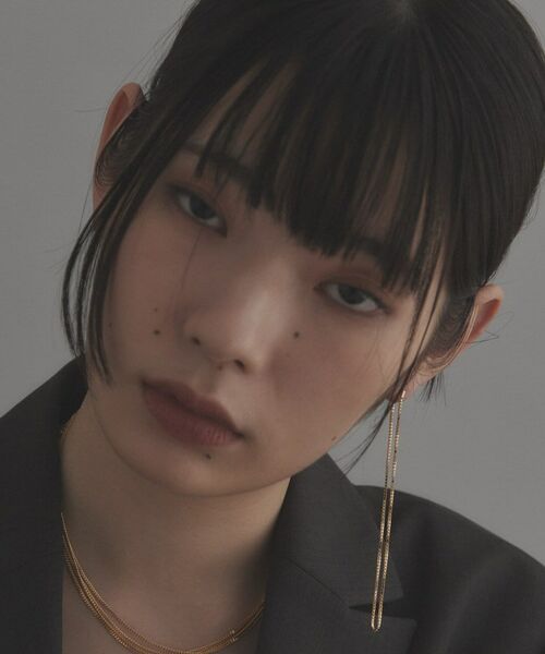 COCOSHNIK ONKITSCH / ココシュニックオンキッチュ ピアス・イヤリング | シルバー チェーンピアスベネチアン ロングフープ（片耳用） GP | 詳細6