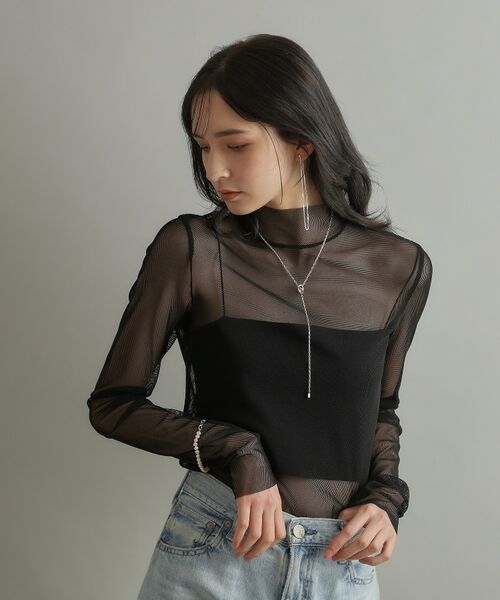 COCOSHNIK ONKITSCH / ココシュニックオンキッチュ ピアス・イヤリング | シルバー チェーンピアスベネチアン ロングフープ（片耳用） | 詳細8